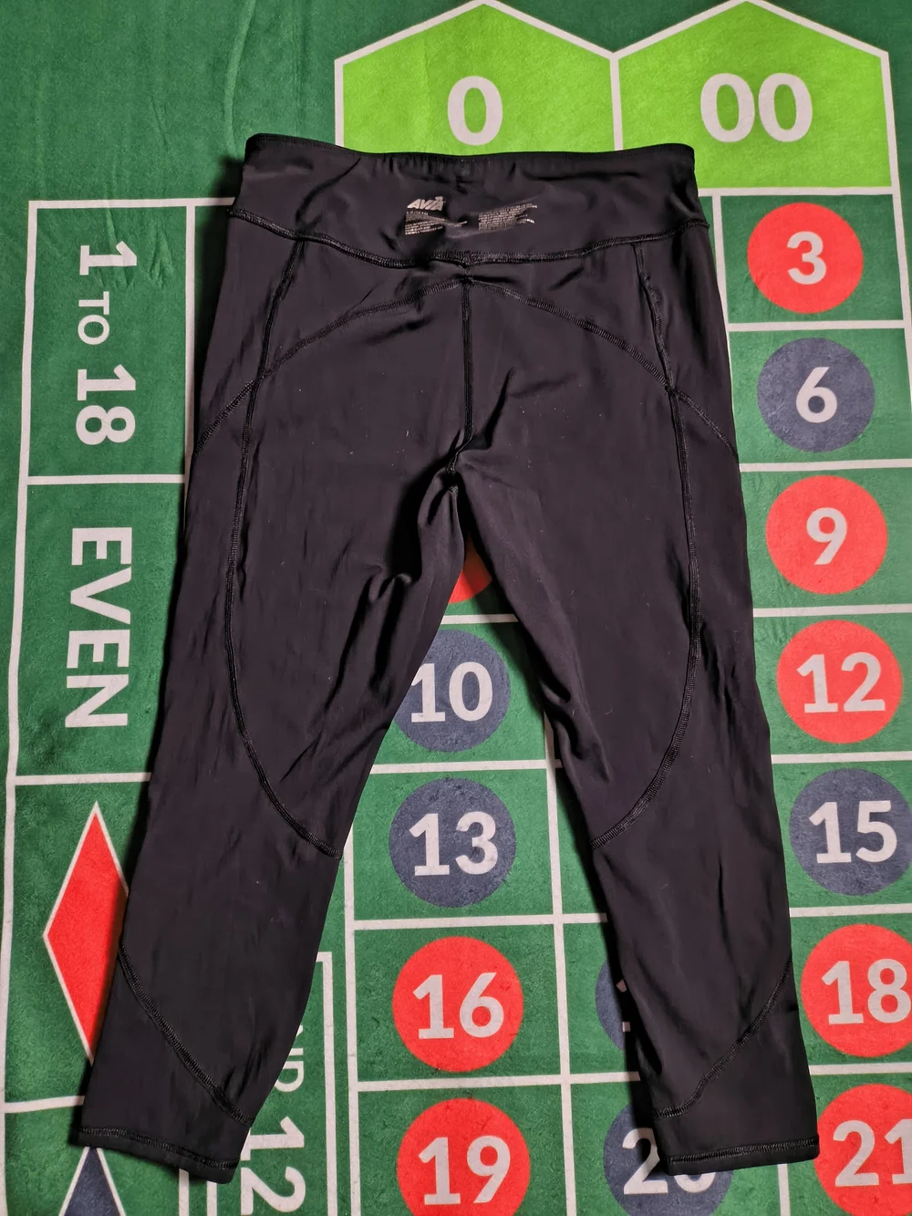 Avia Leggings Women's Large 12-14 Black Athletic Yoga Workout Pants